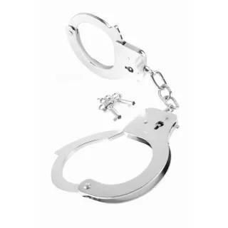 Металлические серебристые наручники Designer Metal Handcuffs серебро 