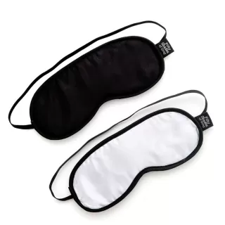 Набор из двух масок на глаза Soft Blindfold Twin Pack черный с серым 