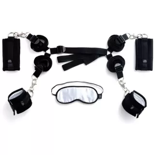 Комплект бондажа Under The Bed Restraints Kit серебристый с черным 