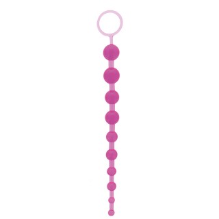 Фиолетовая анальная цепочка ORIENTAL JELLY BUTT BEADS 10.5 PURPLE - 26,7 см фиолетовый 