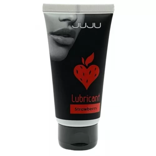Съедобный лубрикант JUJU Strawberry с ароматом клубники - 50 мл  