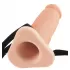 Телесный реалистичный фаллоимитатор с полостью Silicone Hollow Extension - 20 см телесный 