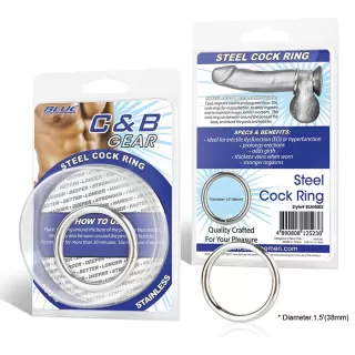 Стальное эрекционное кольцо STEEL COCK RING - 4.5 см серебристый 