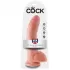 Телесный фаллоимитатор 9  Cock with Balls - 22,9 см телесный 