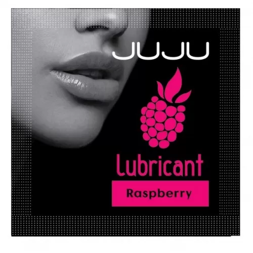 Саше съедобного лубриканта JUJU Raspberry с ароматом малины - 3 мл  