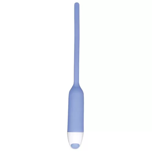 Голубой вибратор для уретры Dilator Vibe - 19 см голубой 