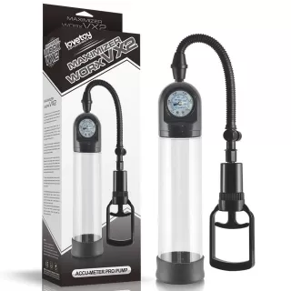 Ручная вакуумная помпа с манометром Maximizer WorxVX2 Accu Meter Pump прозрачный 