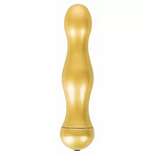 Вибратор Vibe Deluxe Gold - 16,5 см золото 