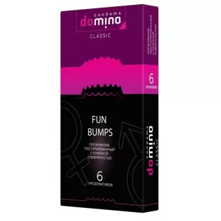 Текстурированные презервативы DOMINO Classic Fun Bumps - 6 шт  