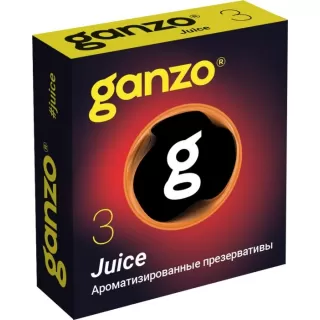 Ароматизированные презервативы Ganzo Juice - 3 шт  