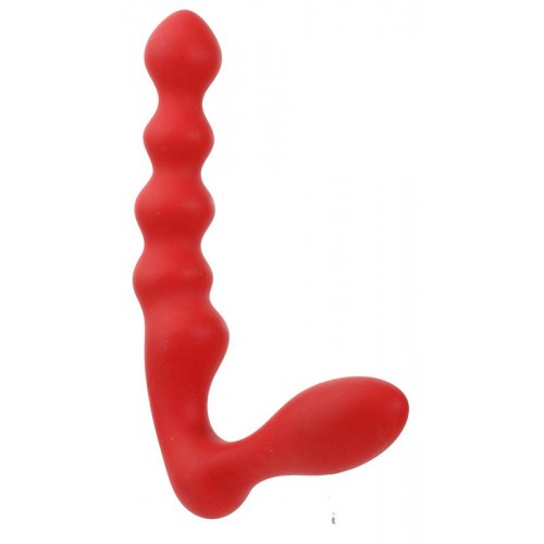 Красный силиконовый стимулятор PURRFECT SILICONE - 19 см красный 