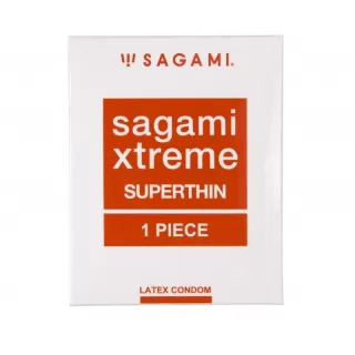 Ультратонкий презерватив Sagami Xtreme Superthin - 1 шт прозрачный 