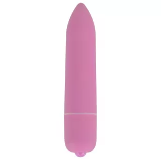 Розовая удлинённая вибропуля Power Bullet Pink - 8,3 см розовый 