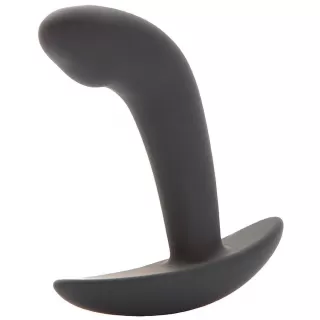 Анальная пробка Driven by Desire Silicone Butt Plug - 9 см серый 