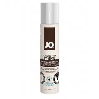 Водно-масляный лубрикант с охлаждающим эффектом JO Silicone free Hybrid Lubricant COOLING  - 30 мл  