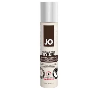 Водно-масляный лубрикант с разогревающим эффектом JO Silicone Free Hybrid Lubricant WARMING  - 30 мл  