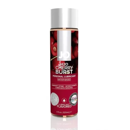 Лубрикант на водной основе с ароматом вишни JO Flavored Cherry Burst - 120 мл  