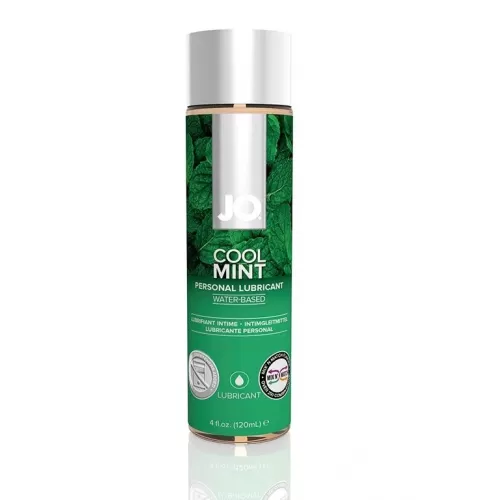 Лубрикант на водной основе с ароматом мяты JO Flavored Cool Mint H2O - 120 мл  