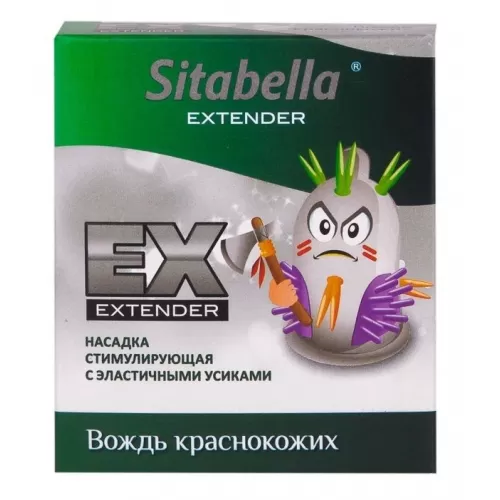 Стимулирующая насадка Sitabella Extender  Вождь краснокожих прозрачный 