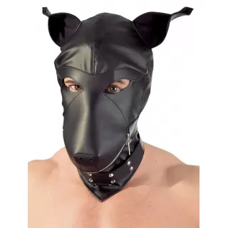 Шлем-маска Dog Mask в виде морды собаки черный 