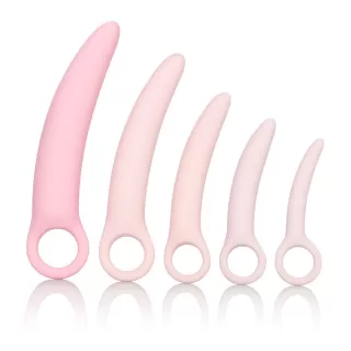 Набор из 5 диляторов разного размера Silicone Dilator Kit 5-Piece Set телесный с розовым 