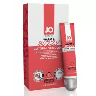 Клиторальный крем JO WARM & BUZZY CLITORAL GEL - 10 мл  