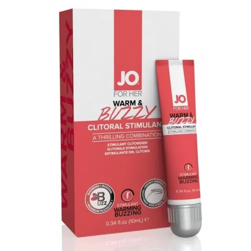 Клиторальный крем JO WARM & BUZZY CLITORAL GEL - 10 мл  