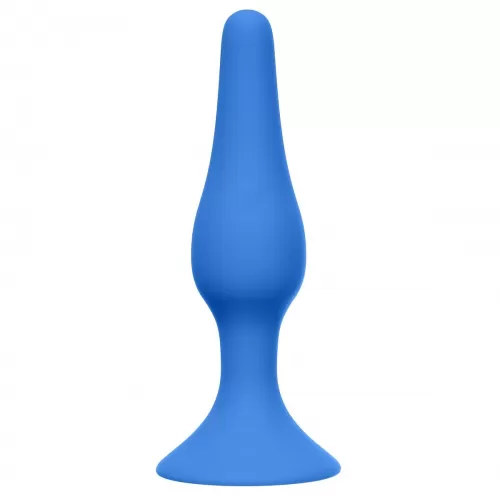 Синяя анальная пробка Slim Anal Plug XL - 15,5 см синий 