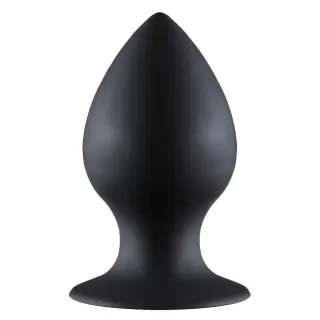 Чёрная анальная пробка Thick Anal Plug Large - 11,5 см черный 