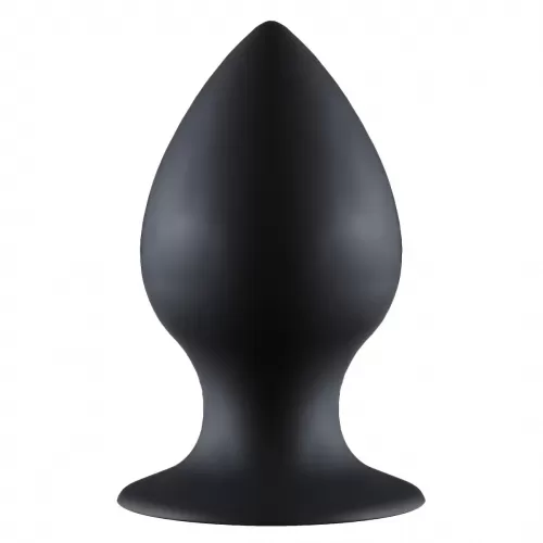 Чёрная анальная пробка Thick Anal Plug Large - 11,5 см черный 