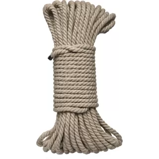 Бондажная пеньковая верёвка Kink Bind & Tie Hemp Bondage Rope 50 Ft - 15 м бежевый 