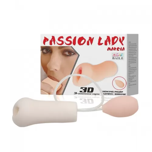 Мастурбатор Passion Lady Marcia с грушей для имитации посасывания телесный 