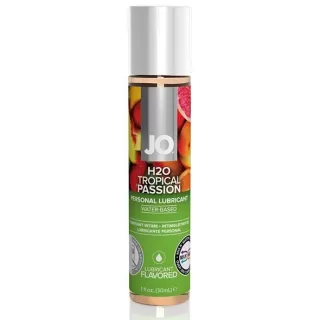 Лубрикант на водной основе с ароматом тропических фруктов JO Flavored Tropical Passion - 30 мл  