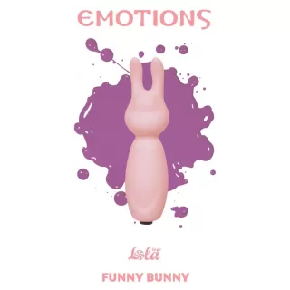 Розовый мини-вибратор с ушками Emotions Funny Bunny Light pink розовый 