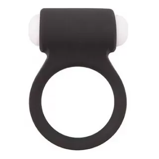 Чёрное эрекционное виброкольцо LIT-UP SILICONE STIMU RING 3 BLACK черный 