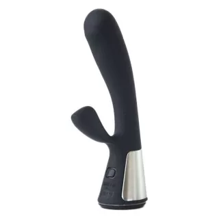 Чёрный интерактивный вибратор Kiiroo Ohmibod Fuse - 18 см черный 