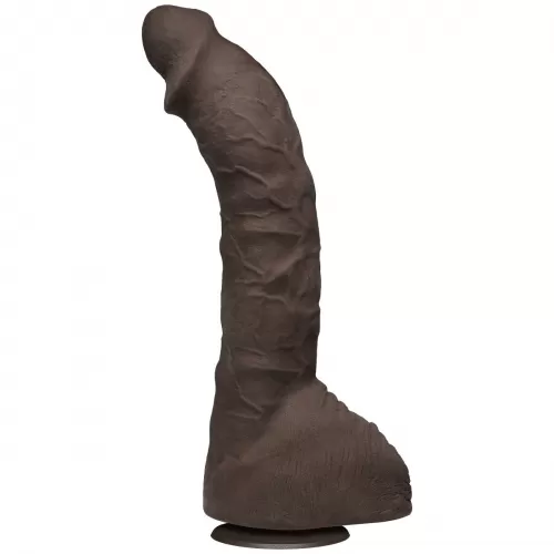 Коричневый фаллоимитатор-гигант Prince Yahshua ULTRASKYN 10.5” Cock with Removable Vac-U-Lock Suction Cup - 27,4 см коричневый 