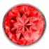 Большая серебристая анальная пробка Diamond Red Sparkle Large с красным кристаллом - 8 см красный 
