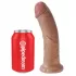 Фаллоимитатор-мулат 8  Cock - 20,3 см кофейный 