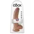 Фаллоимитатор-мулат 9  Cock with Balls - 22,9 см кофейный 