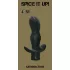 Черная анальная пробка с вибрацией Satisfaction - 11,5 см черный 