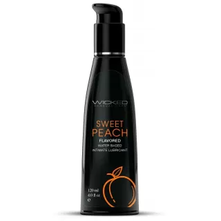 Лубрикант с ароматом спелого персика Wicked Aqua Sweet Peach - 120 мл  