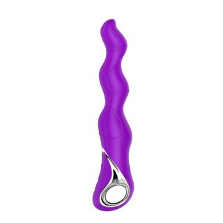 Фиолетовый изогнутый вибратор NAGHI NO.18 RECHARGEABLE 3 MOTOR VIBE - 15 см фиолетовый 