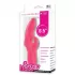 Розовый вибратор со стимулятором клитора MATES FANTASY RECHARGE VIBRATOR - 17 см розовый 