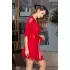 Халат из сетки Lady in red красный L-XL