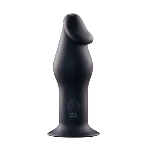 Черный анальный вибромассажер 5INCH RECHARGEABLE BUTTPLUG - 12,7 см черный 