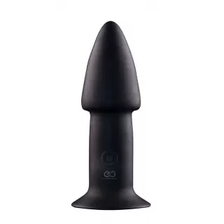 Черный анальный вибратор 5INCH RECHARGEABLE BUTTPLUG - 12,7 см черный 