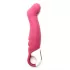 Вибратор Satisfyer Petting Hippo с загнутым кончиком - 22,9 см светло-бордовый 
