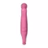 Вибратор Satisfyer Petting Hippo с загнутым кончиком - 22,9 см светло-бордовый 