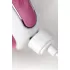 Вибратор Satisfyer Petting Hippo с загнутым кончиком - 22,9 см светло-бордовый 